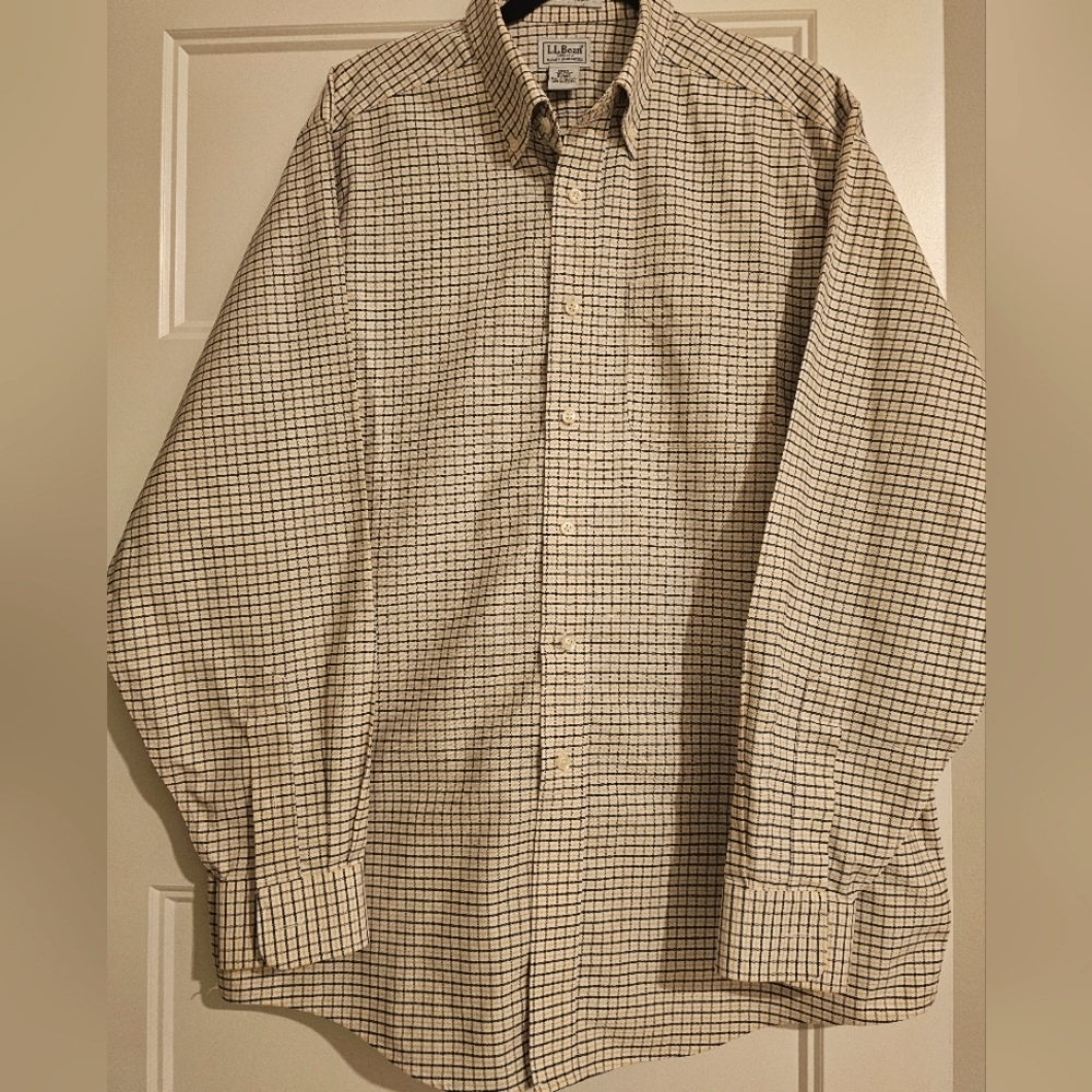 L.L. Bean Men's Long Sleeve Oxford sz 16 1/2